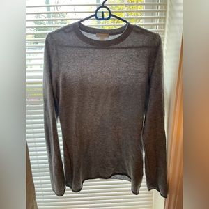 Garnet Hill Grey Cashmere sweater